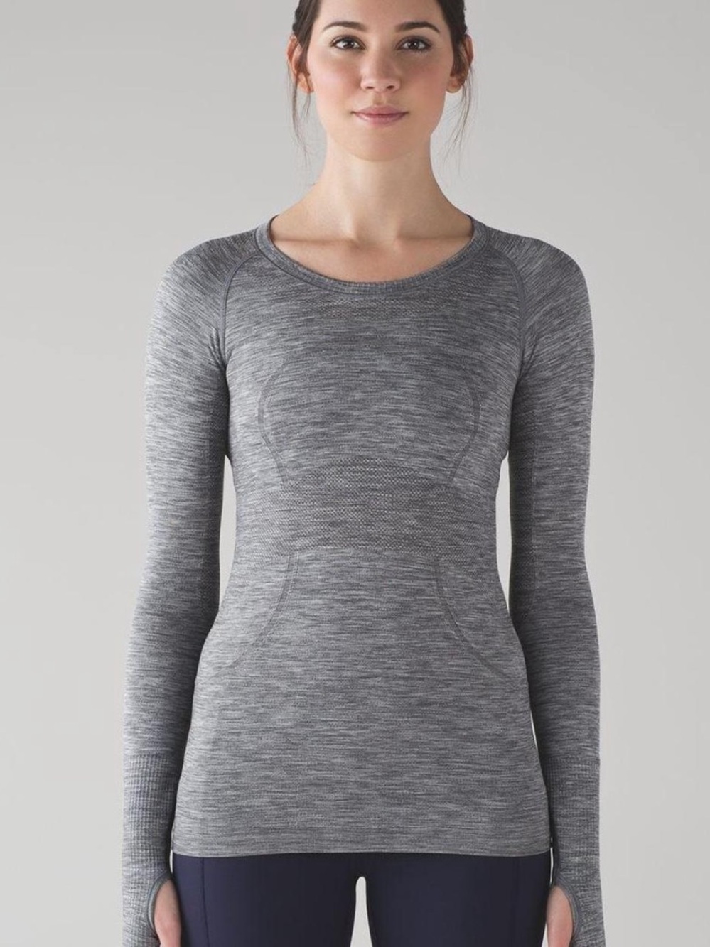 Lululemon swiftly tech long sleeve crew top grey